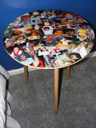 Modge Podge Table Top Of Favorite Photos Coffee Table Decoupage Furniture Mod Podge On Wood