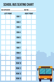 10 Best School Bus Seating Chart Printable Printablee Com