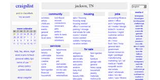 Jackson Tn Craigslist Craigslist Jackson Tn Jobs Apartments For Sale Services