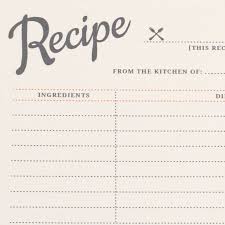 Vintage Recipe Cards Recipe Cards Template Recipe Cards Printable Recipe Cards