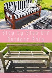 Diy Modern Outdoor Sofa Kind Kristine Home Decor Design Decorating Outdoor Sofa Diy Diy Outdoor Furniture Diy Outdoor Seating