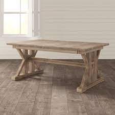 Naswith Double Pedestal Extendable Dining Table Wood Dining Table Solid Wood Dining Table Light Wood Dining Table