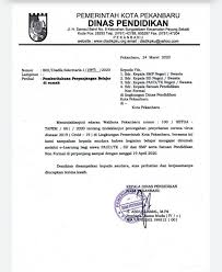 Atau definisi surat dinas yaitu surat yang berisikan permasalahan kedinasan dan biasanya surat ini dibuat oleh instansi atau lembaga. Dinas Pendidikan Kota Pekanbaru Keluarkan Surat Pemberitahuan Perpanjangan Belajar Di Rumah Sampai Dengan Tanggal 19 April