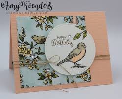 I'll be teaching you how to use the beautiful decorative stamps in the stampin' up! Stampin Up Free As A Bird Birthday Card Stamp With Amy K