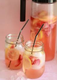 White Strawberry Lemon Sangria Kitchen Treaty Lemon Sangria Food Cocktail Drinks