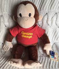 Applause Large Classic Curious George Plush Monkey 16 Stuffed Animal Applause Curious George Plush Monkey Plush Curious George