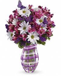 A chic boutique that carries a unique selection of jewelry, baby gifts, bedding, tabletop, gifts and much more with. Teleflora S Lavender Plaid Bouquet In Port Washington Ny S F Falconer Florist Inc