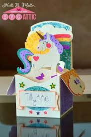 Download Svg Attic Blog Be A Unicorn Unicorn Birthday Cards Unicorn Valentine Box Diy Fun Fold Cards