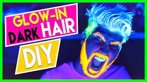 Glominex glow body paint is fun for everyone! Glow In The Dark Hair Diy Youtube