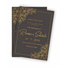 Black Gold Wedding Invitation Kartu Pernikahan Undangan Pernikahan Contoh Undangan Pernikahan