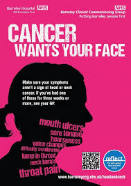 Changes in voice, headaches, sore throat or a cough may be symptoms of throat cancer. Cancer Wants Your Face