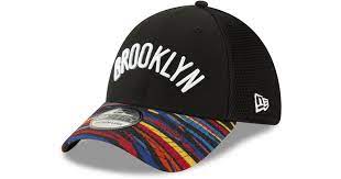 New era brooklyn nets 2020 official team color 9fifty adjustable snapback hat black cap. Ktz Synthetic Brooklyn Nets City Series 39thirty Cap In Black For Men Lyst