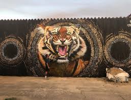 Chino In Alonso De Ojeda Spain 2019 Street Art Street Art Graffiti Tigre