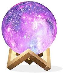 Amazon Com Star Night Light For Kids Galaxy Moon Lamp 16 Colors Led 3d Print Moon Light With Stand Remote Touch Control Star Night Light Led Color Night Light