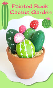 How to make this cute watermelon buggy with watermelon wheels. Painted Rock Cactus Garden Craft Woo Jr Kids Activities