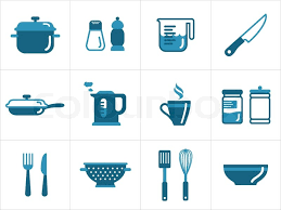 Shutterstock.com 10% off on monthly subscription plans with coupon code afd10. Kitchen Icons Stock Vector Colourbox