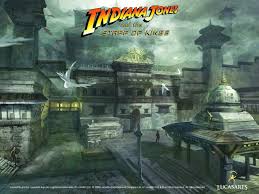 The game takes place in 1939 , and involves indiana jones searching for his former mentor charles kingston while competing with rival archaeologist magnus. Indiana Jones And The Staff Of Kings Video Game Concept Art Wallpaper From Lucasarts Facebook Timeline Covers Game Concept Art Timeline Covers