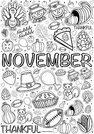 Hand-drawn Fall Coloring Pages, September, October, November, Seasonal,  Fall, Halloween, Thanksgiving, Autumn - Etsy