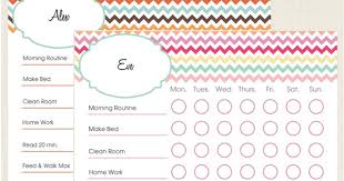 Pinch A Little Save A Lot Free Kids Chore Charts