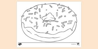 Check spelling or type a new query. Free Easy Food Colouring Page Colour A Doughnut Resource