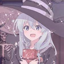Majo No Tabitabi Elaina Icon Ilustrasi Karakter Seni Anime Gadis Animasi