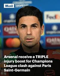 The Gunners travel to the French capital knowing only a victory will see  them progress🏆 Read more: https://trib.al/4cBxLOo