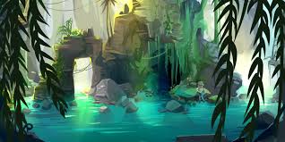 Artstation Mermaid Lagoon Angie Blakewood Mermaid Lagoon Mermaid Island Animation Background