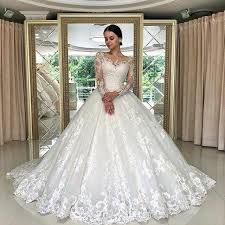 Abito da sposa spazzola treno con piega principessa a sala in pizzo elegante. Acquista Princess Ball Gown Abiti Da Sposa 2019 Sheer Manica Lunga Sposa Abiti Da Sposa Speciali Appliques In Pizzo Speciale Abiti Da Sposa Brautkleid Spitze A 209 63 Dal Gracefulswans It Dhgate Com