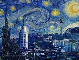 Van Gogh Un Yildizli Gecesi Nin Bir Yorumunu Da Ankara Icin Yaptim Cihanengin Vangogh Cihanengindigitalart Starrynight Vincent Van Gogh Tablolar Cizim