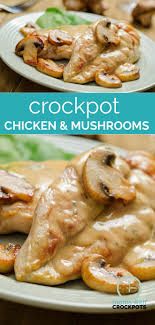 Crockpot Chicken Mushrooms Recipe Recipe Chicken Mushroom Recipes Recipes Cooker Recipes