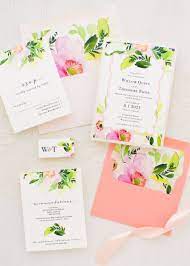 Bright Coral Wedding Invitations Green Peach Florals Beacon Lane Coral Wedding Invitations Floral Wedding Invitations Wedding Invitations Rustic