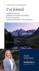 Excited to finally announce that I have joined Aspen Snowmass Sotheby's…