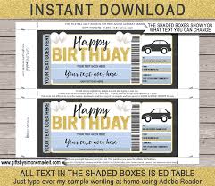 Free driving lesson gift certificate template designs. Birthday Driving Lessons Gift Voucher Template Printable Certificate