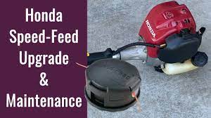 Learn how to install new string trimmer line in a traditional bump head. Honda String Trimmer Speed Feed Upgrade And Oil Change Youtube