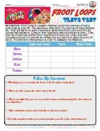 Froot Loops Sensation Psychology Activity Psychology Experiments Psychology High School Social Studies Classroom
