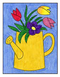Easy flower bouquet drawing step by step tutorial. How To Draw A Bouquet Of Flowers Art Projects For Kids