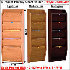 Patient Privacy Chart Holders With 3 Pockets Hippa Compliant