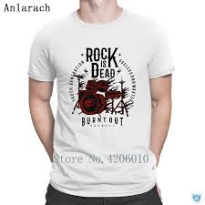 Us 13 99 12 Off Rock Is Dead Vintage Rock Band Drum Set Heavy Metal Music Tshirt Costume S 3xl Creature Mens Tshirt Crazy Spring Autumn In T Shirts