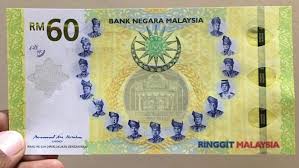 60 Ringgit Malaysian Note Malaysia