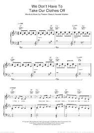 Provided to youtube by universal music groupwe don't have to take our clothes off · jermaine stewartfrantic romantic℗ 1985 virgin records limitedreleased on:. Eyre We Don T Have To Take Our Clothes Off Sheet Music For Voice Piano Or Guitar