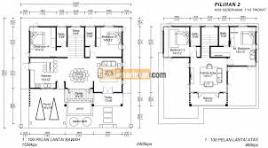 Gambar sketsa rumah 2 tingkat. Plan Rumah 5 Bilik Tidur Setingkat Inspirasi Dekorasi Rumah