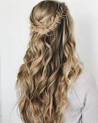 Wedding semi updo with braid. Top 20 Half Up Half Down Wedding Hairstyles Oh The Wedding Day Is Coming