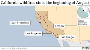 Zoom in to your area. California Wildfires Hikers Rescued As Blazes Rage Bbc News