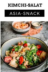 Kimchi Salat Mit Sesam Und Baby Kale Kochen Macht Glucklich Kimchi Salat Mit Kimchi Rezept