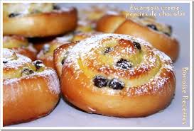 Escargots Creme Patissiere Pepites De Chocolat Patissiere Recette Viennoiserie Pepite Chocolat