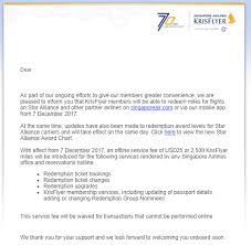 Singapore Airlines Krisflyer Announces Devaluation Online