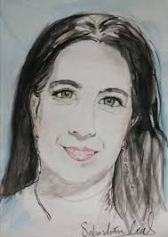 Mi madre, María Esperanza Daza à l'aquarelle