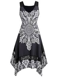 Black And White Color Block Dress Plus Size Plus Size Asymmetrical Color Block Dress Knee Length Dresses Colorblock Dress Oversized Dress