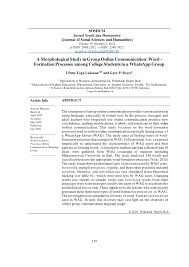 From 5km, 10km, 15km loops with assent of 400m, 800m or 1,100m good place for training and improving our vo2 max. Pdf A Morphological Study In Group Online Communication Word Formation Processes Among College Students In A Whatsapp Group Article Info