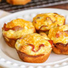 Form two crescent roll triangles into a rectangle (you may need a bit of flour). Egg Cups Quick Easy Breakfast On The Go Lil Luna